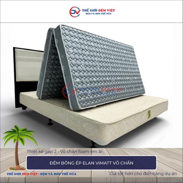 Đệm bông ép Elan Vimatt vỏ chần